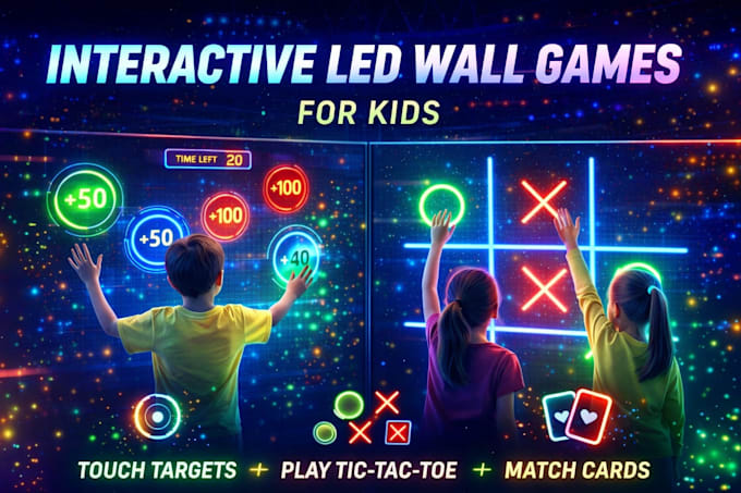 develop touch screen applications and games for exhibitions and events