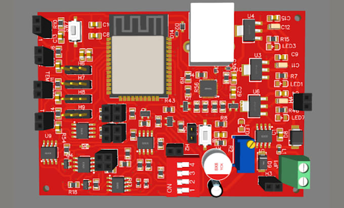 design high voltage ac dc power electronic supply pcb, microcontroller program