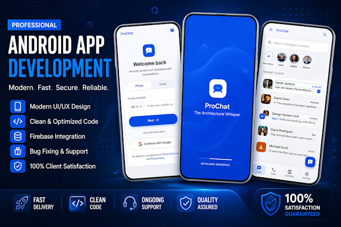 develop android app with firebase authentication