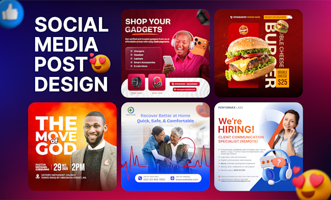 create social media posts,ad creatives, facebook and instagram ads