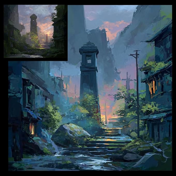 create environment concept art