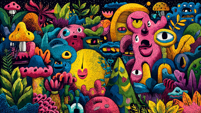 create exclusive doodle illustration