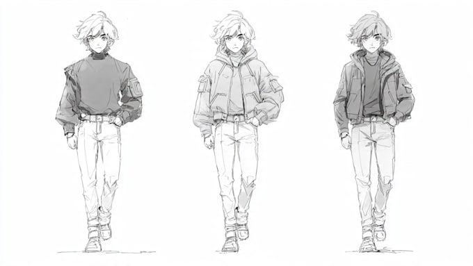 sketch you color anime sketch art