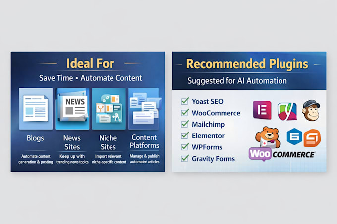develop custom wordpress plugin for ai content automation