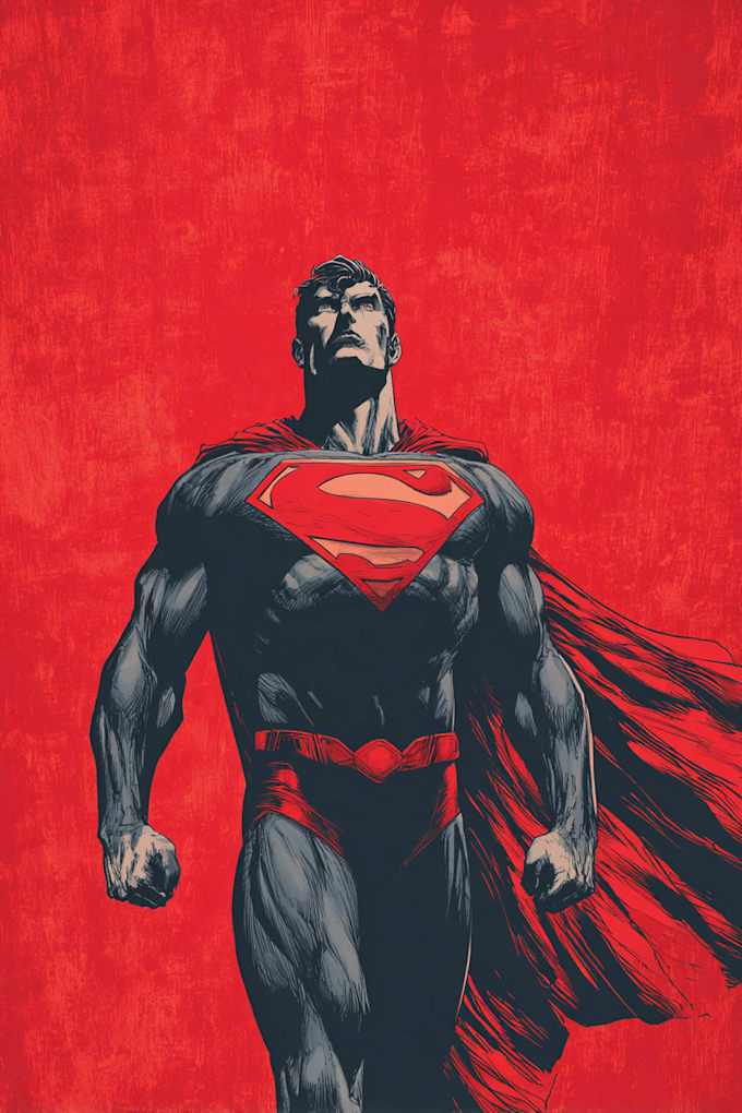 do superhero comic artwork and book
