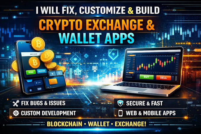 develop crypto app, food delivery app cod game and app promotion