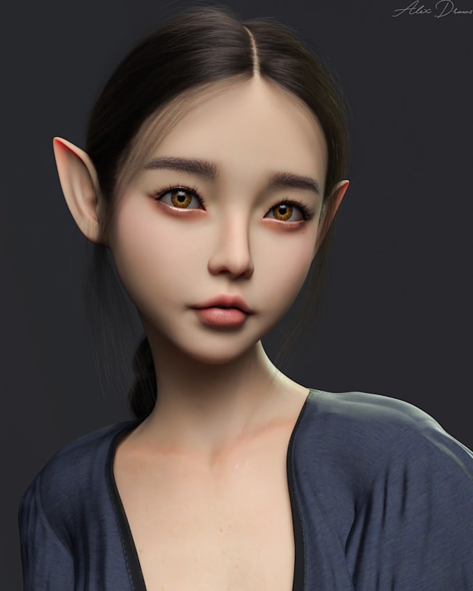create custom digital character portraits