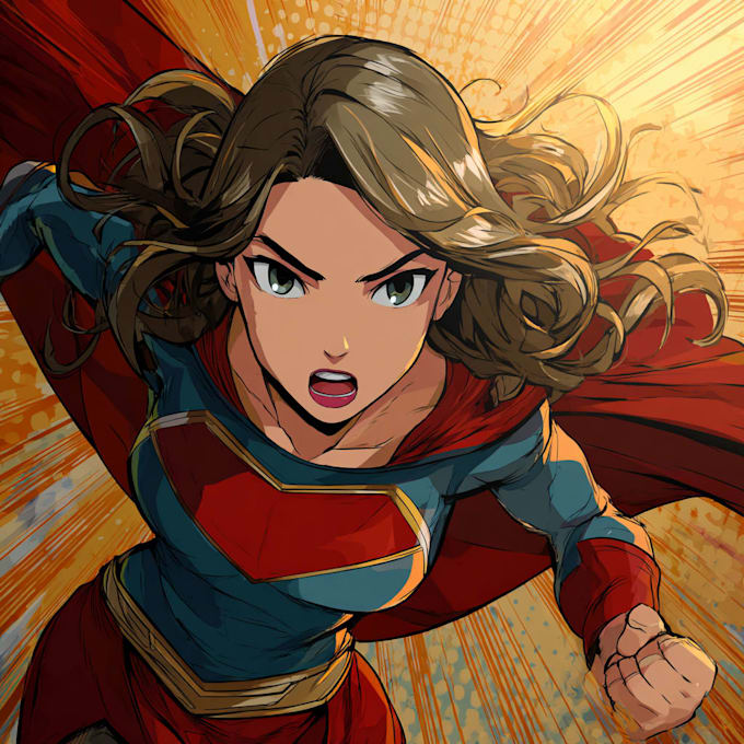 made unique superhero comic cartoon character