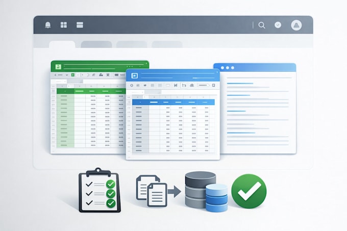 accurate data entry and excel cleanup done fast