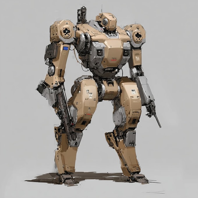 create custom mecha robot art
