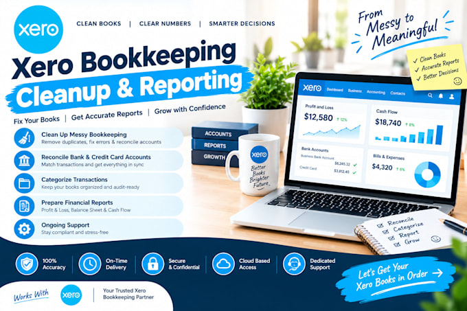 do xero cleanup and financial reporting