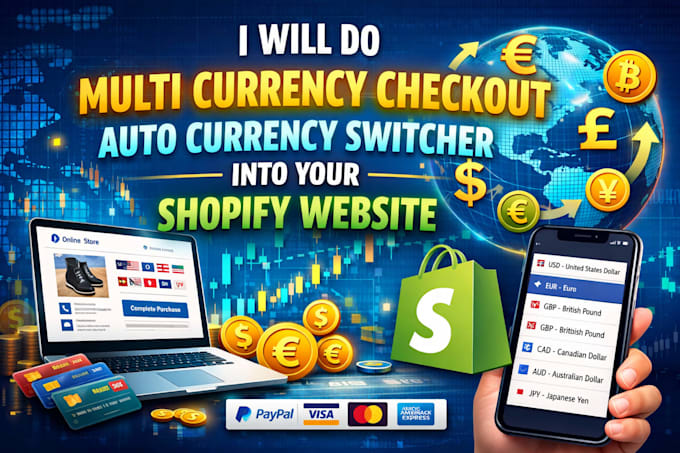 do multi currency checkout auto currency switcher into your shopify website