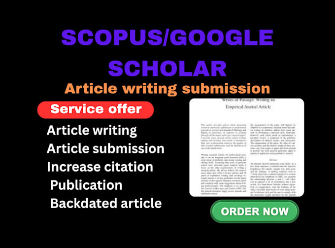 do medical writing, increase google scholar citation, scopus, ieee journal