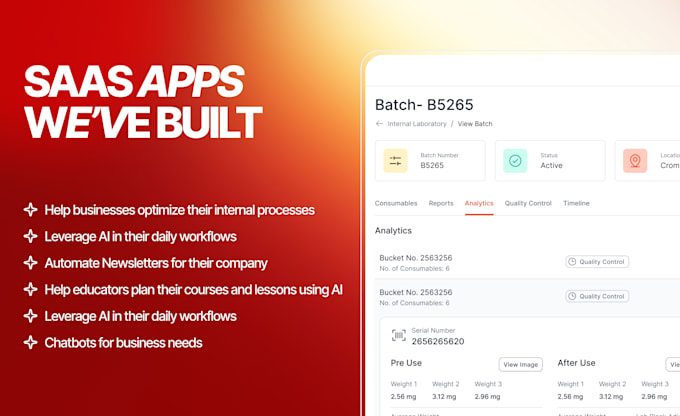 do website development mvp, build full stack web app or saas