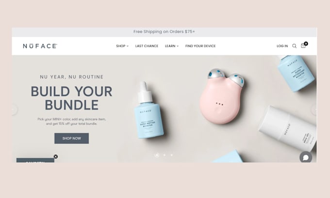 design skincare shopify store beauty website cosmetics spa website makeup store