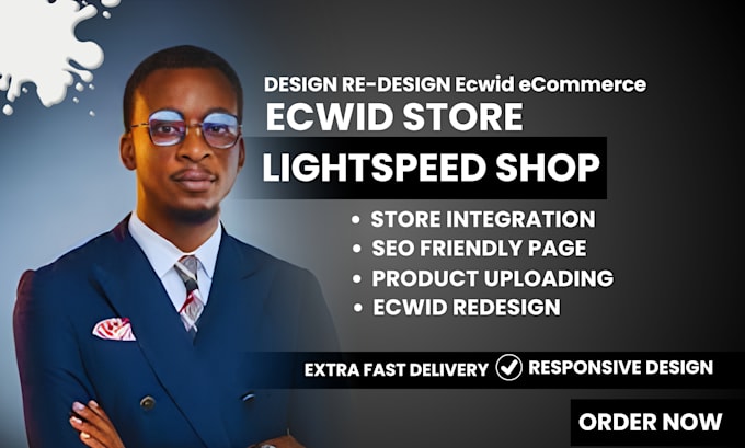 setup redesign,design ecwid store by lightspeed store, bigcartel store