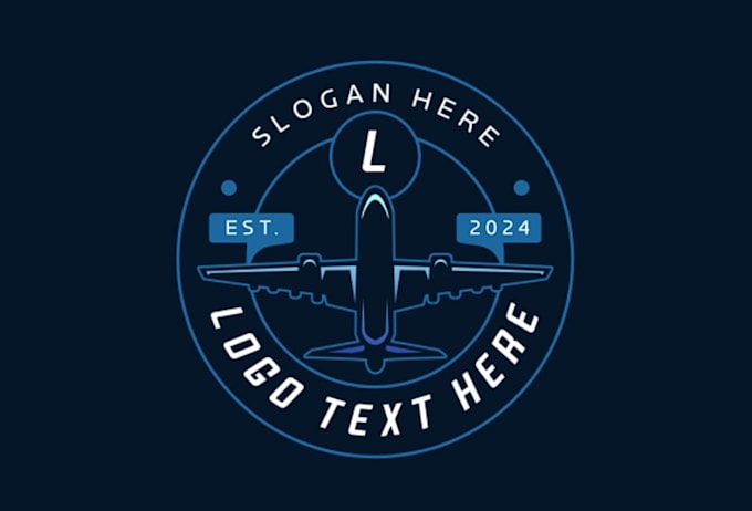 do a wonderful superb airplanes logo design