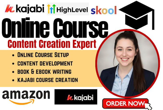 create ebook online course content modules course for udemy kajabi teachable