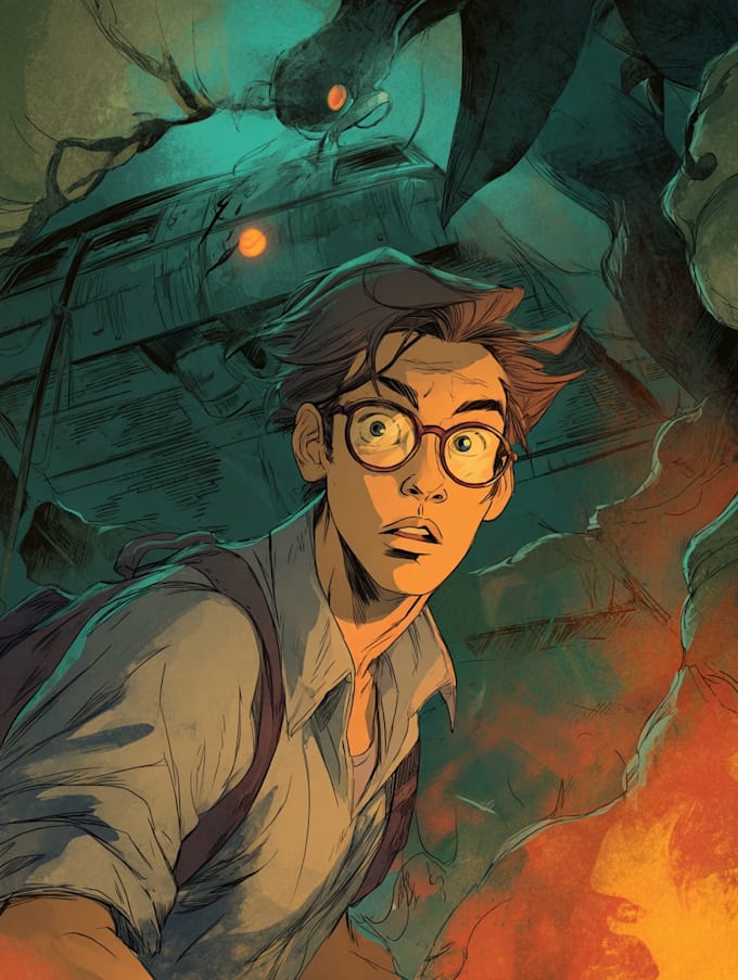 create custom comic character art in professional style