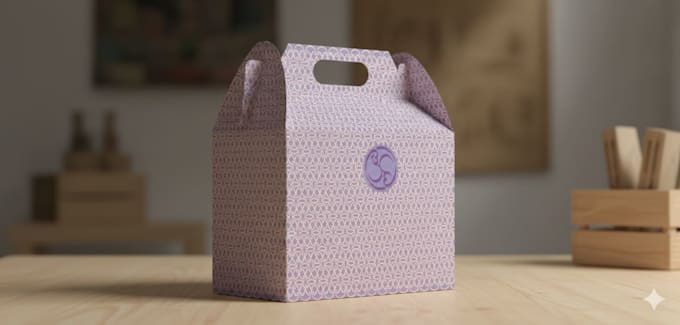do custom box design with dieline print ready