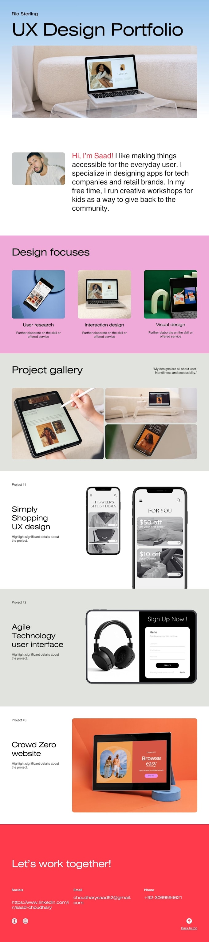 build modern website design and website development