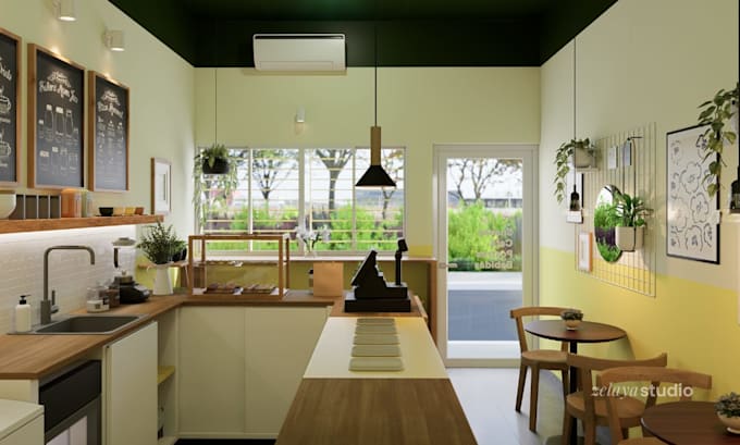 create 3d modeling and rendering interior