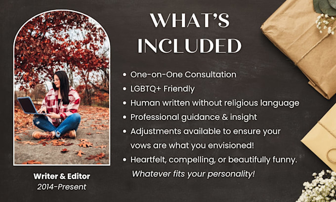 write your personalized wedding speech or vows