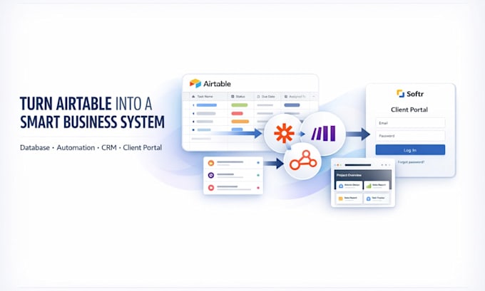be your airtable expert, airtable automation, airtable crm airtable database