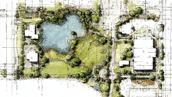 make property map, plat map, site plan, landscape design,