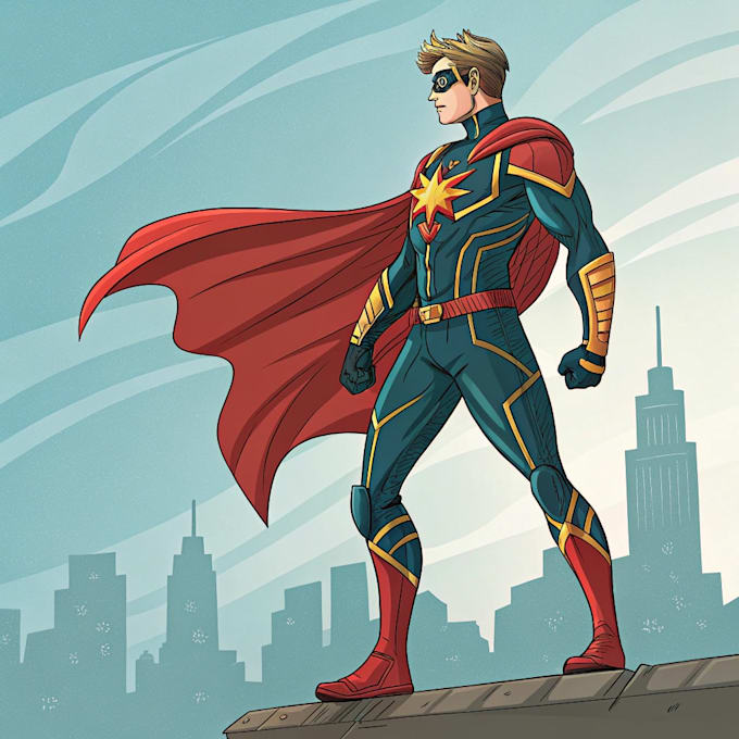 draw you as a superhero