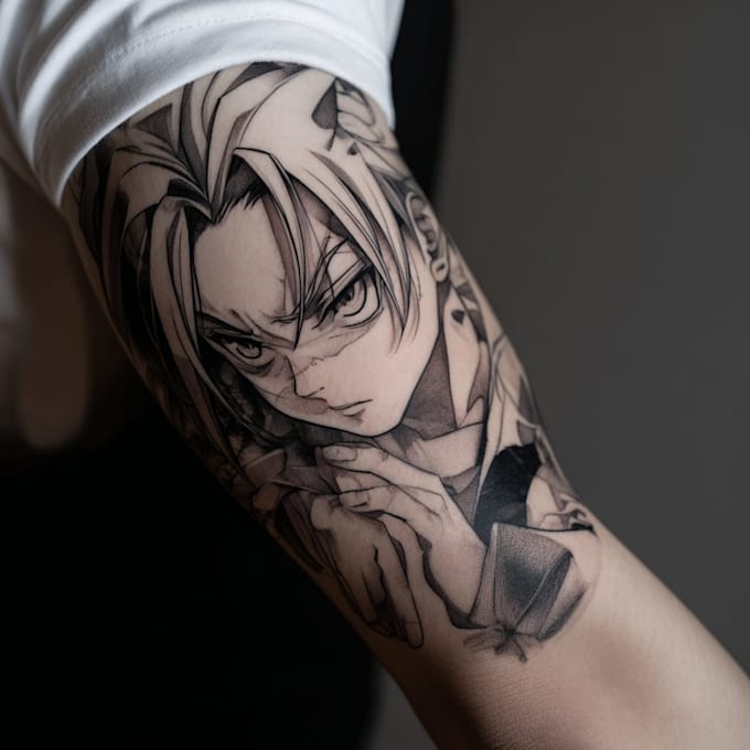make anime tattoo design