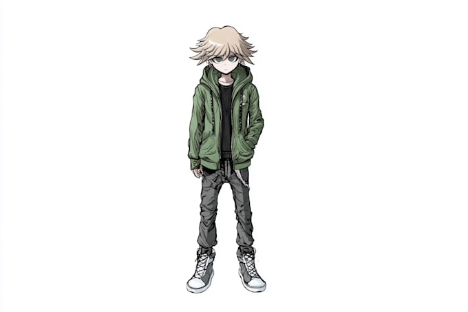illustrate custom danganronpa style character