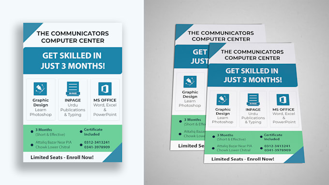 design a clean, modern, and professional flyer or poster