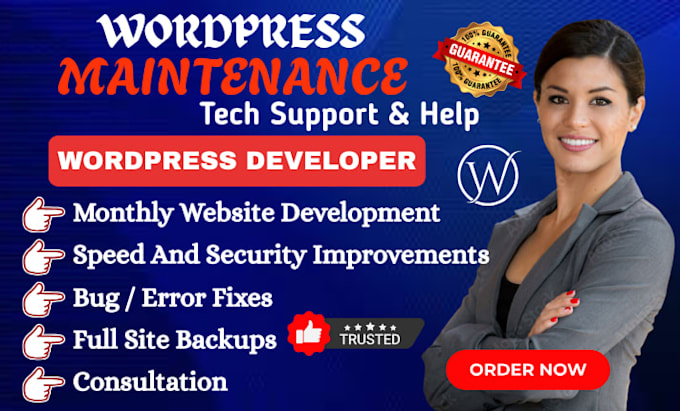 do website maintenance fix wordpress issues fix wordpress bug redesign wordpress
