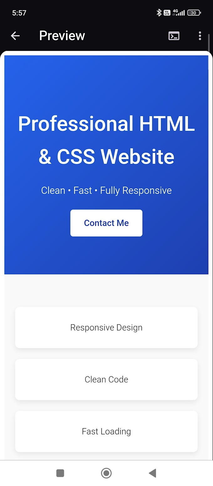 build a simple responsive website using HTML and CSS