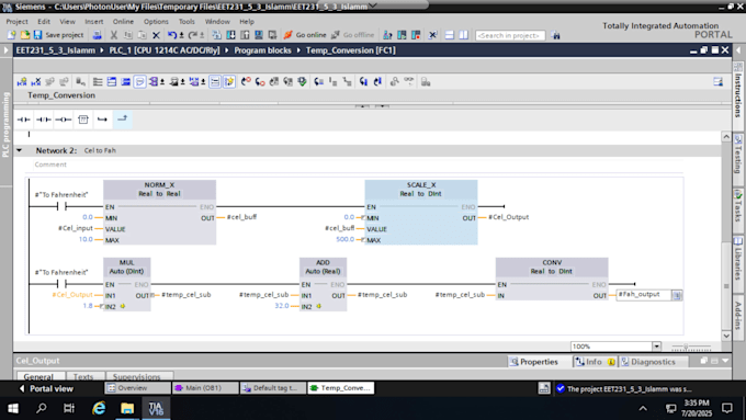 do siemens plc programming, hmi design using tia portal