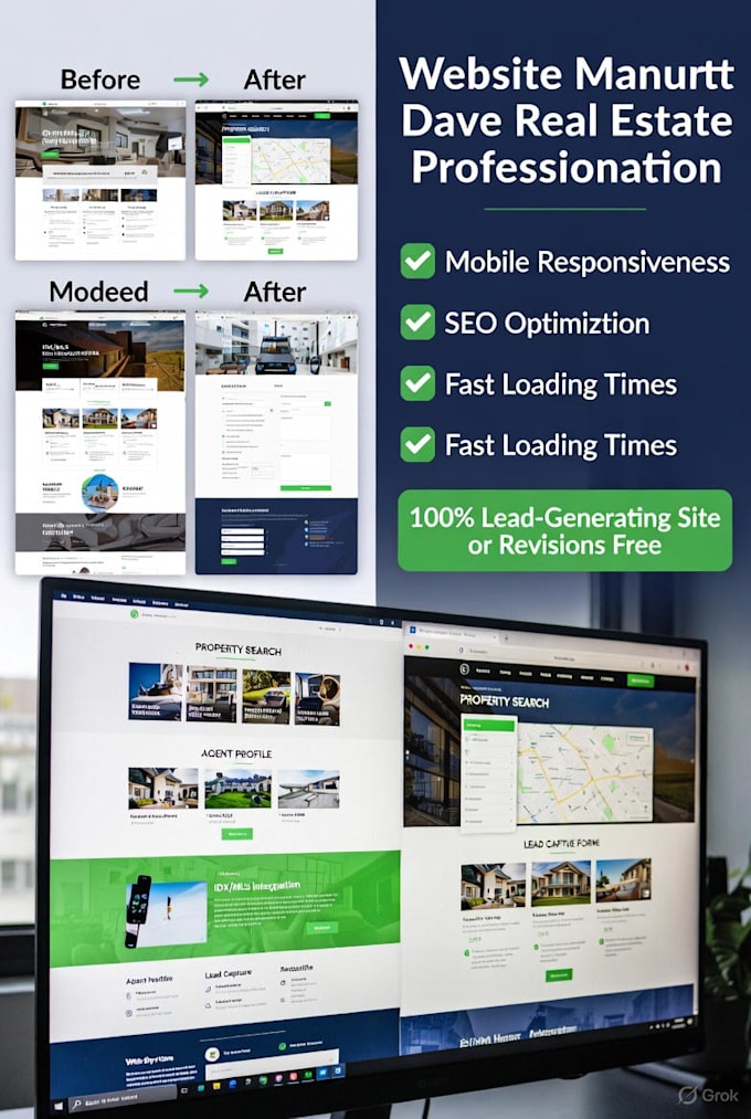 develop professional real estate website with idx mls integration