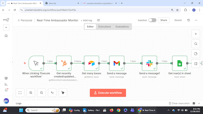 fix, optimize or debug your n8n workflows and API integrations