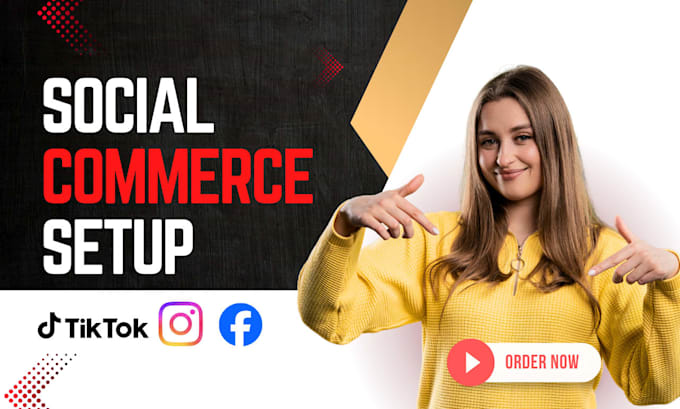 set up instagram, facebook and tiktok shops with full support