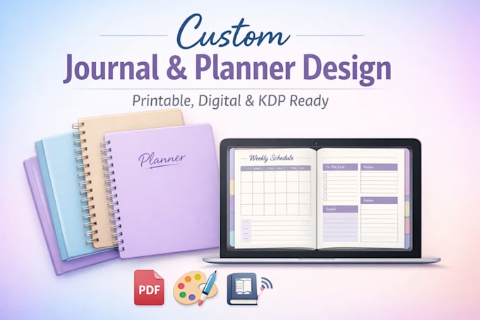 do journal formatting digital planner design etsy digital product journal design