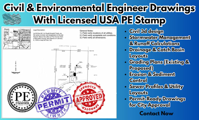 do grading plan, erosion control, site plan and utility plan