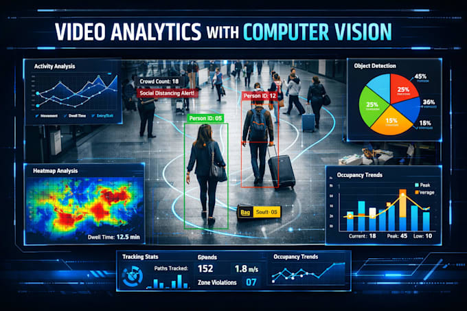 develop custom computer vision systems for video analytics and biometrics
