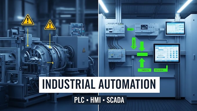 design and program industrial automation using plc and hmi