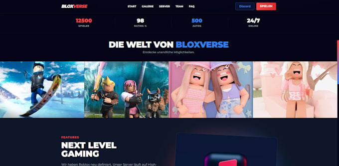 program a roblox game website for you