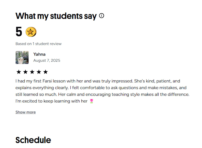 be your farsi teacher