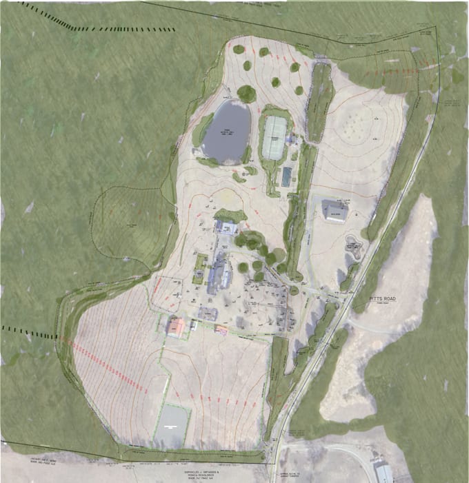 gis parcel, topographic mapping for land development and permit drawing