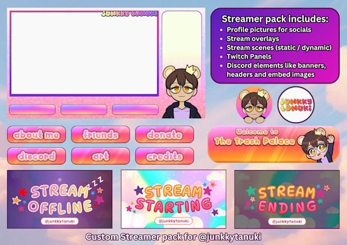 create a complete streamer branding package