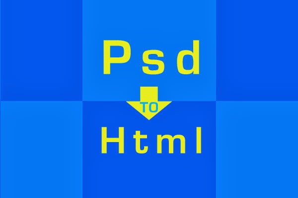 convert psd to html with  responsive