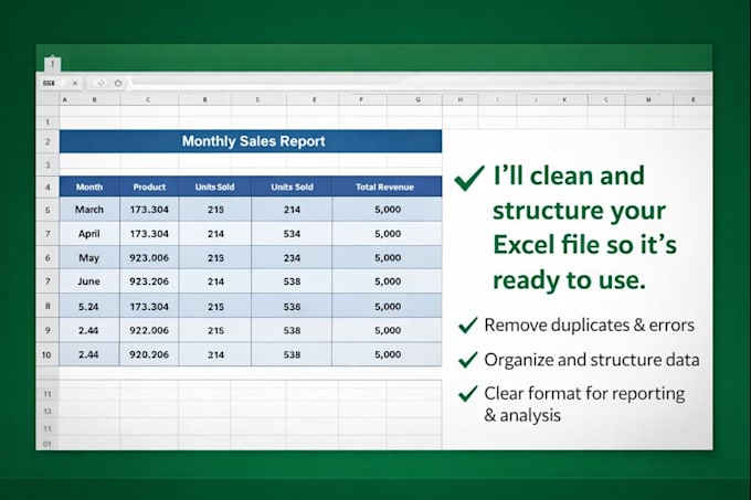 clean and organize your excel spreadsheet