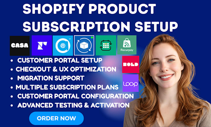 setup shopify subscription recharge apsstle seal subi casa recurpay bold loop